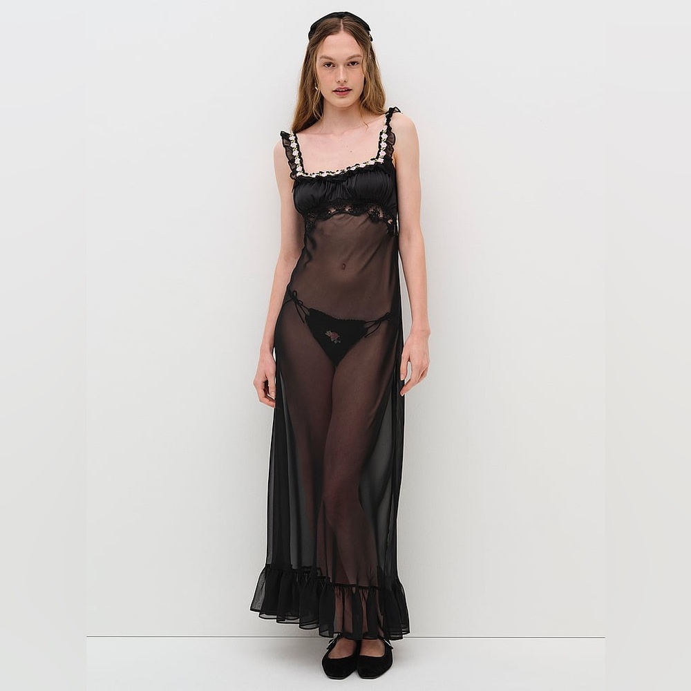 ISO: For Love & Lemons "Gertrude" maxi slip dress in size M